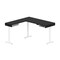Bestar Bestar Viva 72W L-Shaped Standing Desk in black & white 19420-18 - alternate 1